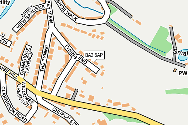 BA2 6AP map - OS OpenMap – Local (Ordnance Survey)