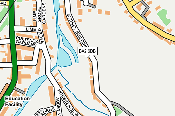 BA2 6DB map - OS OpenMap – Local (Ordnance Survey)