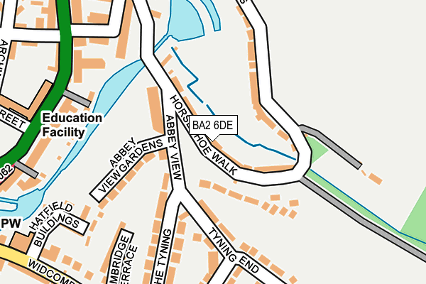 BA2 6DE map - OS OpenMap – Local (Ordnance Survey)