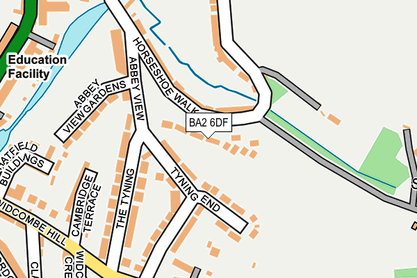 BA2 6DF map - OS OpenMap – Local (Ordnance Survey)