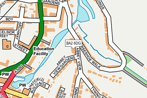 BA2 6DG map - OS OpenMap – Local (Ordnance Survey)