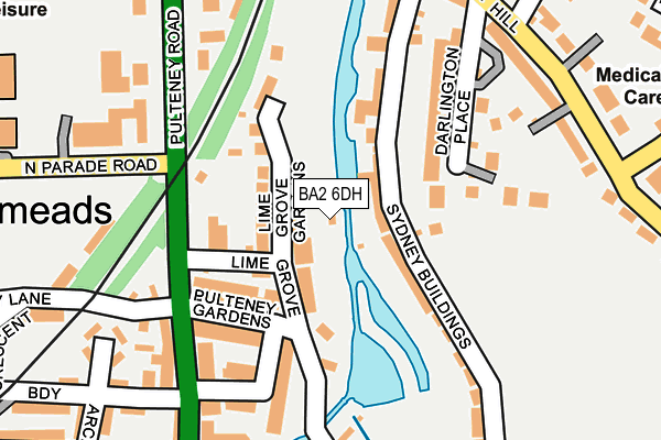 BA2 6DH map - OS OpenMap – Local (Ordnance Survey)
