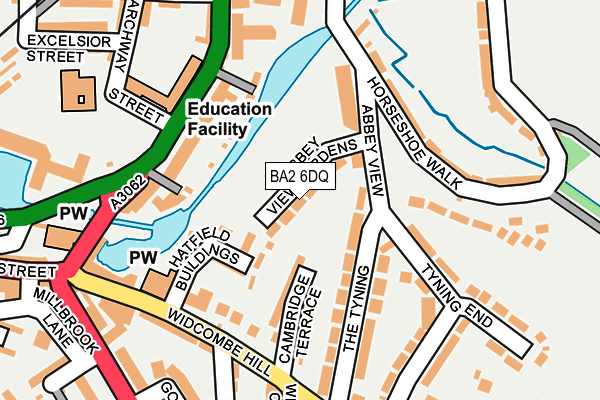 BA2 6DQ map - OS OpenMap – Local (Ordnance Survey)