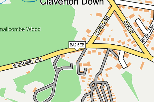 BA2 6EB map - OS OpenMap – Local (Ordnance Survey)