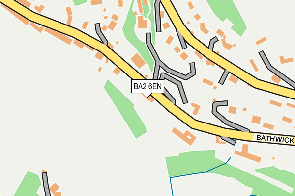 BA2 6EN map - OS OpenMap – Local (Ordnance Survey)