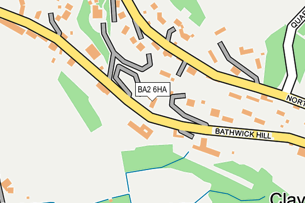 BA2 6HA map - OS OpenMap – Local (Ordnance Survey)