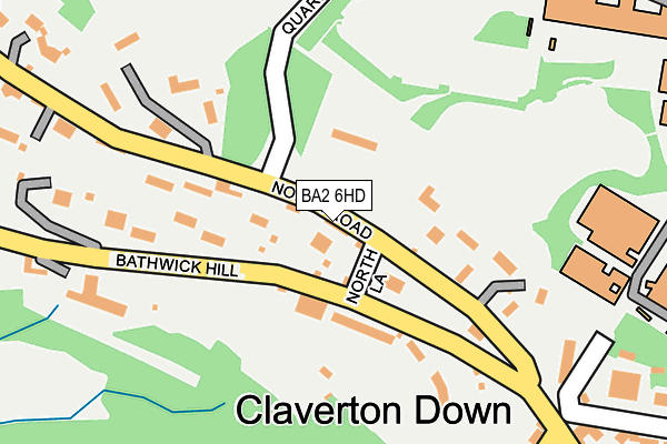 BA2 6HD map - OS OpenMap – Local (Ordnance Survey)