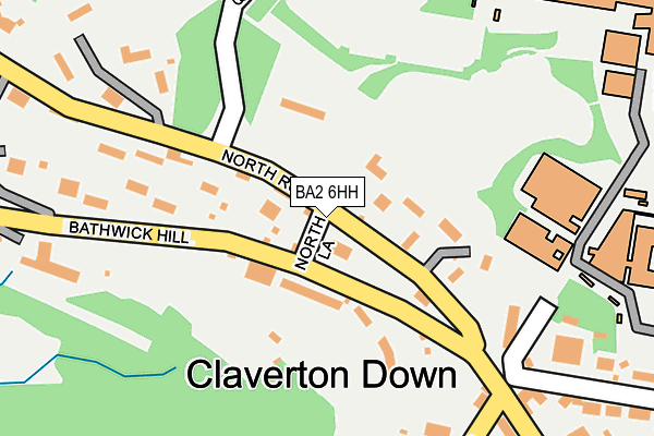 BA2 6HH map - OS OpenMap – Local (Ordnance Survey)