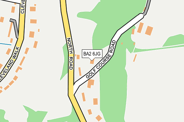 BA2 6JG map - OS OpenMap – Local (Ordnance Survey)