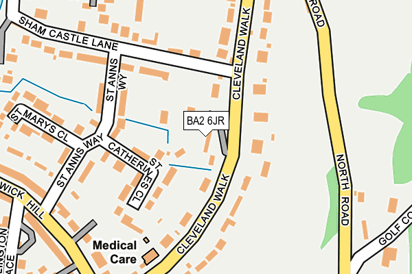 BA2 6JR map - OS OpenMap – Local (Ordnance Survey)