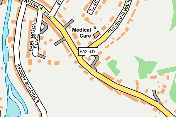 BA2 6JY map - OS OpenMap – Local (Ordnance Survey)