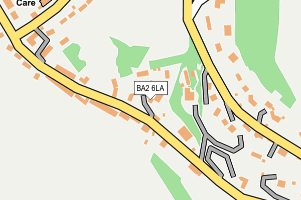 BA2 6LA map - OS OpenMap – Local (Ordnance Survey)