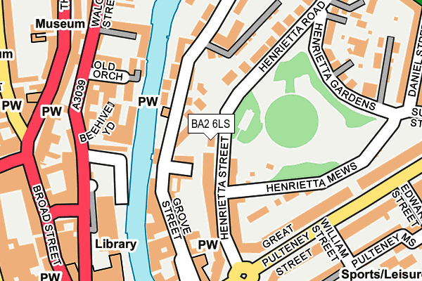 BA2 6LS map - OS OpenMap – Local (Ordnance Survey)