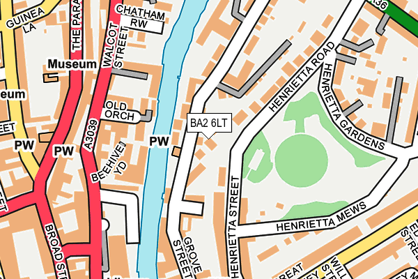 BA2 6LT map - OS OpenMap – Local (Ordnance Survey)