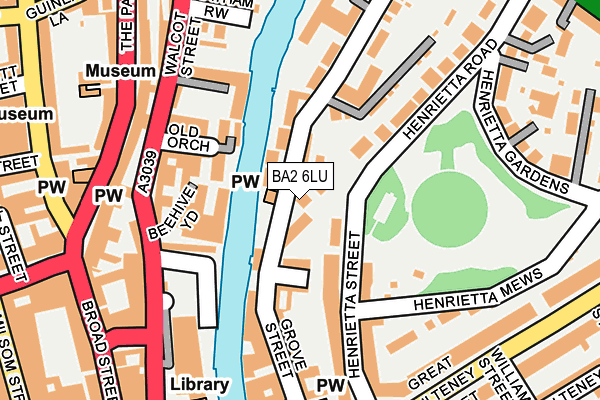 BA2 6LU map - OS OpenMap – Local (Ordnance Survey)