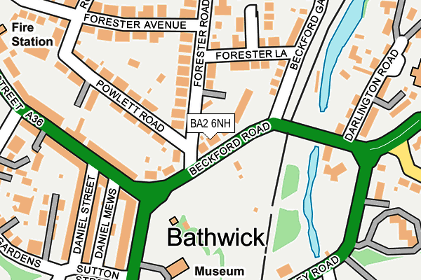 BA2 6NH map - OS OpenMap – Local (Ordnance Survey)