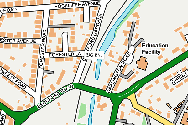 BA2 6NJ map - OS OpenMap – Local (Ordnance Survey)
