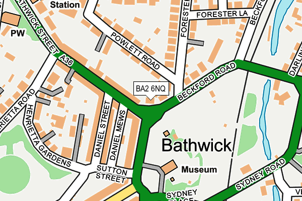 BA2 6NQ map - OS OpenMap – Local (Ordnance Survey)