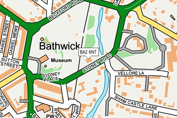BA2 6NT map - OS OpenMap – Local (Ordnance Survey)