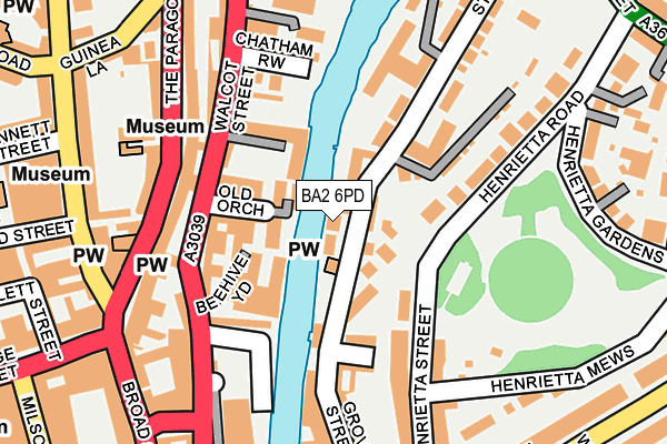 BA2 6PD map - OS OpenMap – Local (Ordnance Survey)