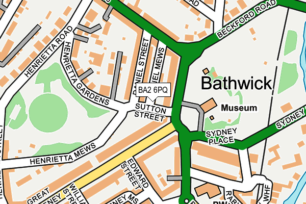 BA2 6PQ map - OS OpenMap – Local (Ordnance Survey)