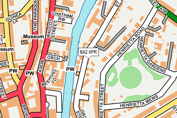 BA2 6PR map - OS OpenMap – Local (Ordnance Survey)