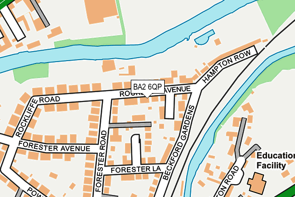BA2 6QP map - OS OpenMap – Local (Ordnance Survey)
