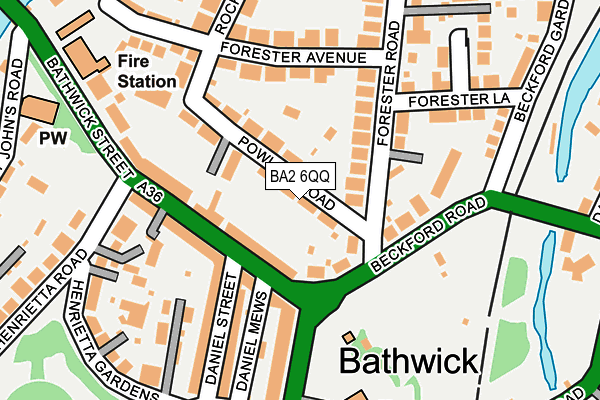 BA2 6QQ map - OS OpenMap – Local (Ordnance Survey)