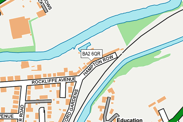 BA2 6QR map - OS OpenMap – Local (Ordnance Survey)