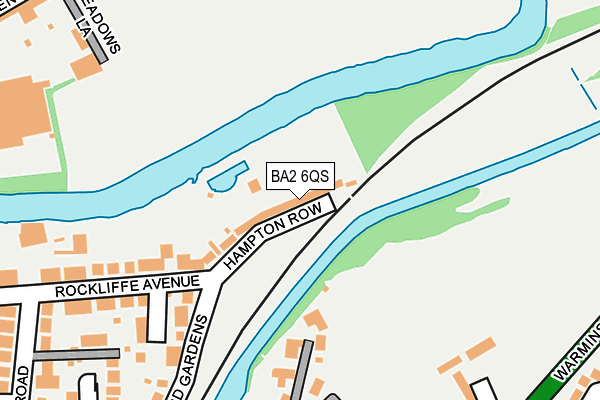 BA2 6QS map - OS OpenMap – Local (Ordnance Survey)