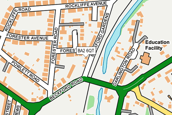 BA2 6QT map - OS OpenMap – Local (Ordnance Survey)