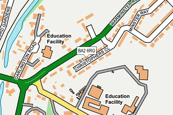BA2 6RG map - OS OpenMap – Local (Ordnance Survey)