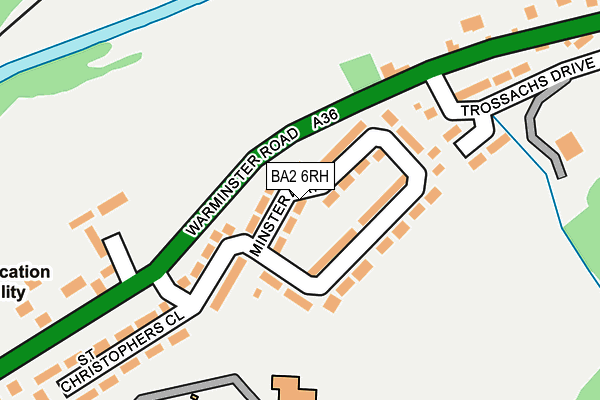 BA2 6RH map - OS OpenMap – Local (Ordnance Survey)