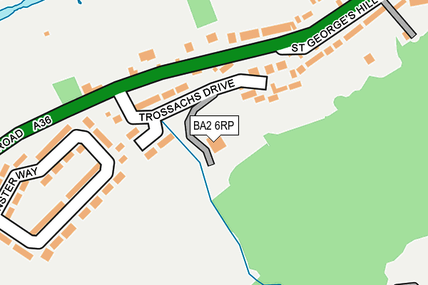 BA2 6RP map - OS OpenMap – Local (Ordnance Survey)