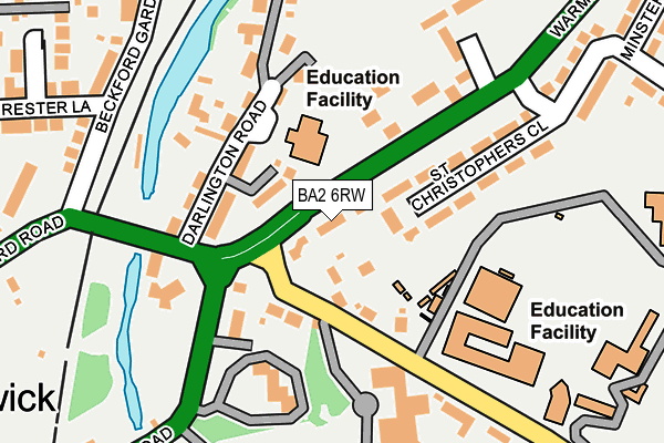 BA2 6RW map - OS OpenMap – Local (Ordnance Survey)