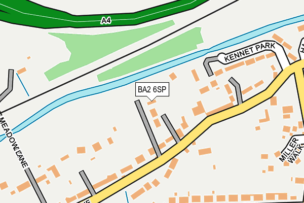 BA2 6SP map - OS OpenMap – Local (Ordnance Survey)