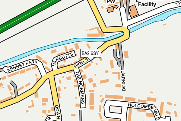 BA2 6SY map - OS OpenMap – Local (Ordnance Survey)