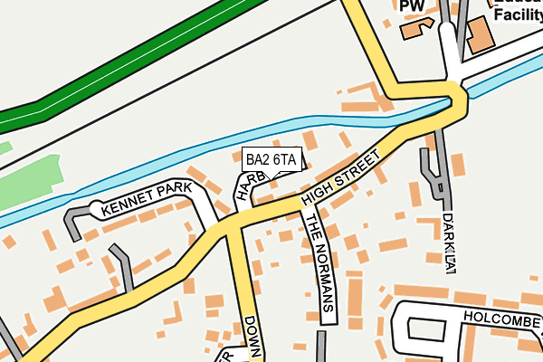 BA2 6TA map - OS OpenMap – Local (Ordnance Survey)