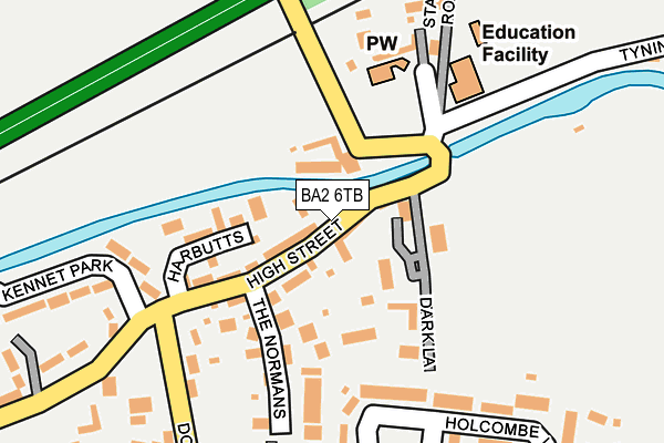 BA2 6TB map - OS OpenMap – Local (Ordnance Survey)