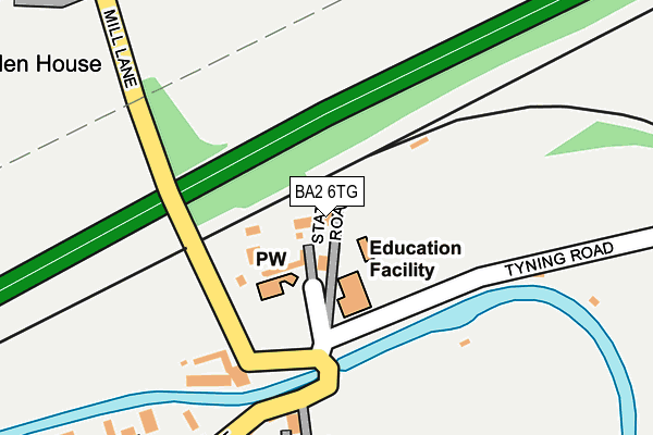 BA2 6TG map - OS OpenMap – Local (Ordnance Survey)