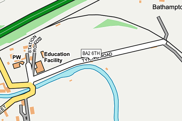 BA2 6TH map - OS OpenMap – Local (Ordnance Survey)