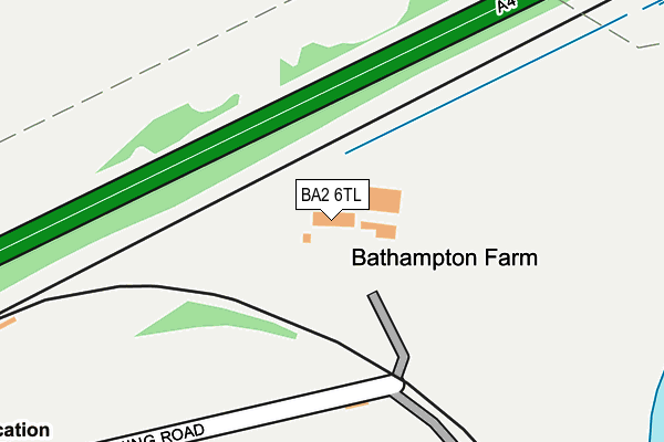 BA2 6TL map - OS OpenMap – Local (Ordnance Survey)