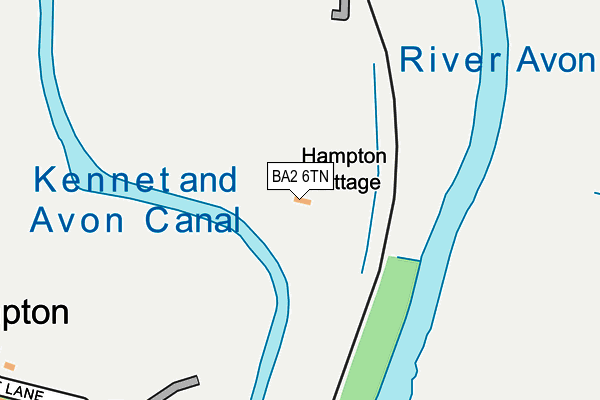 BA2 6TN map - OS OpenMap – Local (Ordnance Survey)
