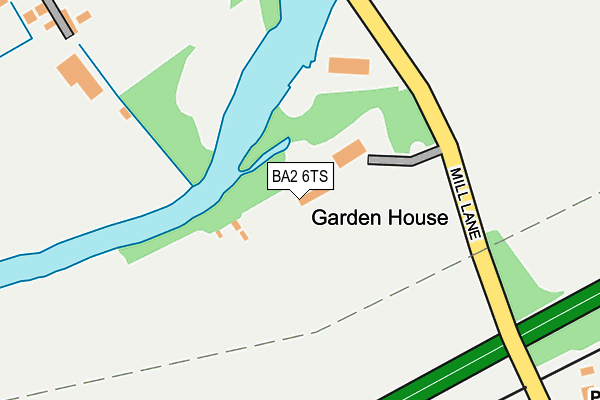 BA2 6TS map - OS OpenMap – Local (Ordnance Survey)