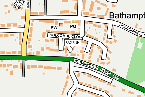 BA2 6UH map - OS OpenMap – Local (Ordnance Survey)