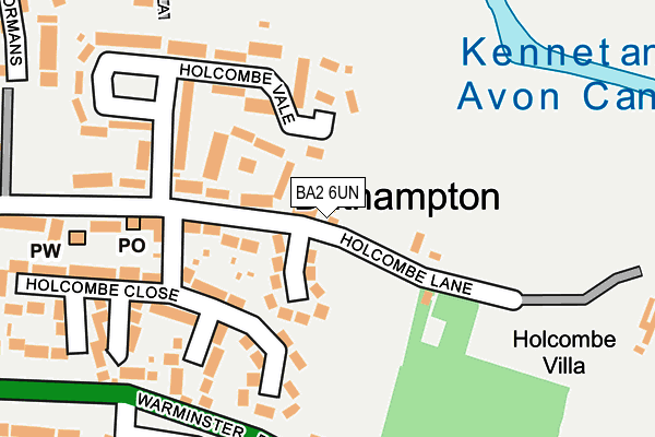 BA2 6UN map - OS OpenMap – Local (Ordnance Survey)