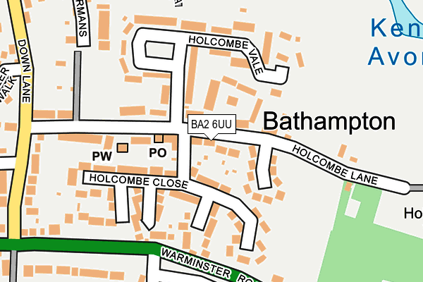 BA2 6UU map - OS OpenMap – Local (Ordnance Survey)