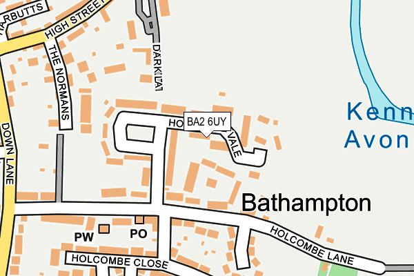 BA2 6UY map - OS OpenMap – Local (Ordnance Survey)