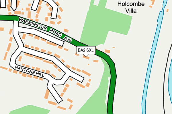 BA2 6XL map - OS OpenMap – Local (Ordnance Survey)