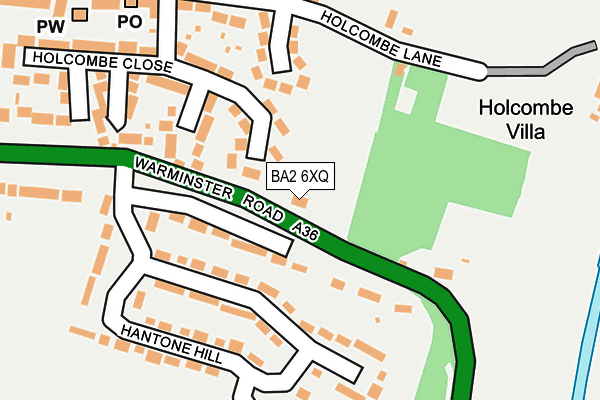 BA2 6XQ map - OS OpenMap – Local (Ordnance Survey)